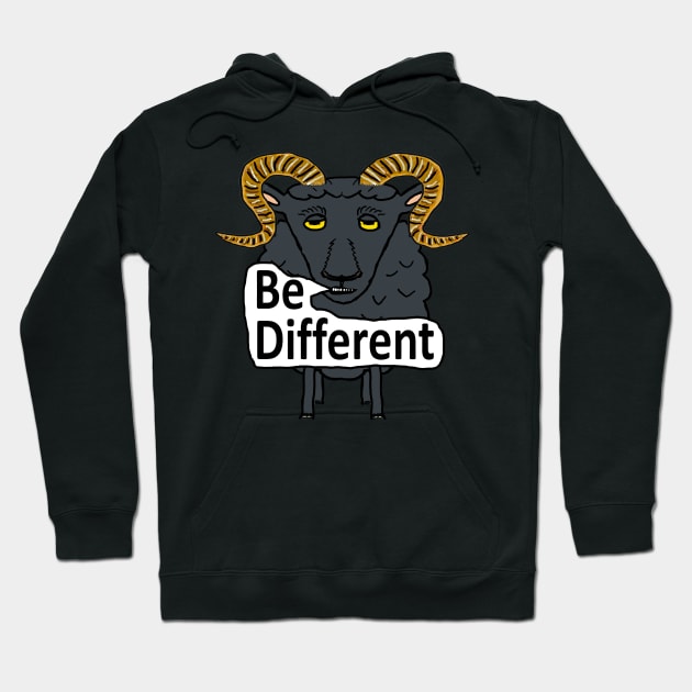 Be Different Hoodie by Mark Ewbie